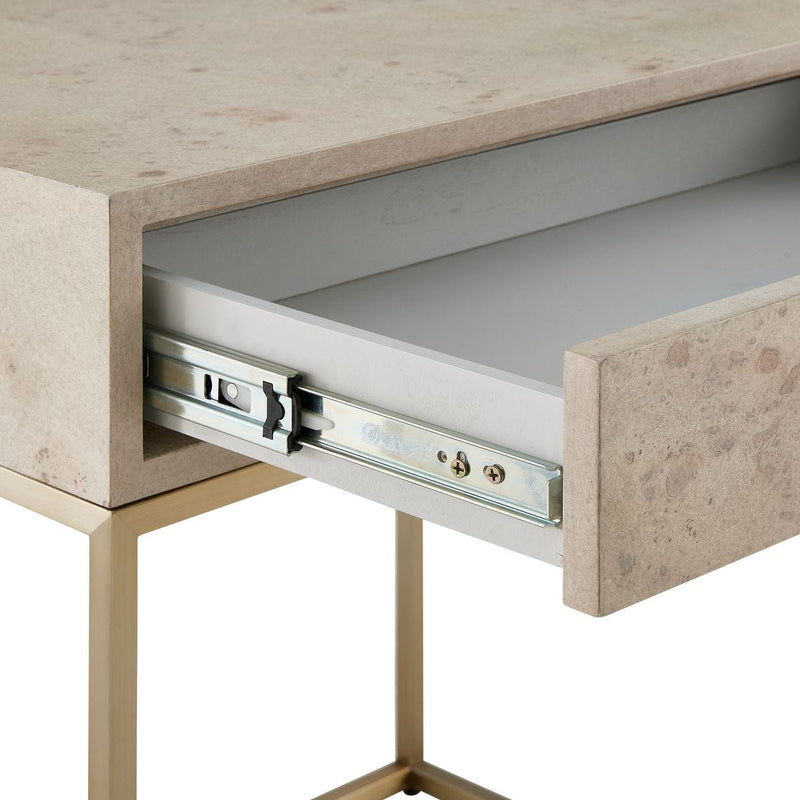 Juliette Maple Burl Nightstand/End Table