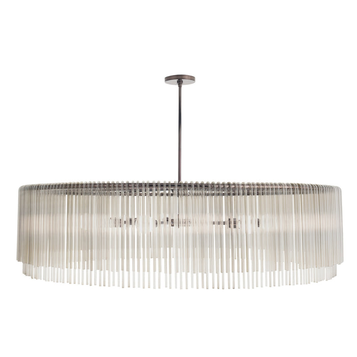 Park 60" Smoke Glass & Brown Nickel Finish Chandelier
