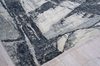Audrina Silver/Dark Grey Artist's Area Rug