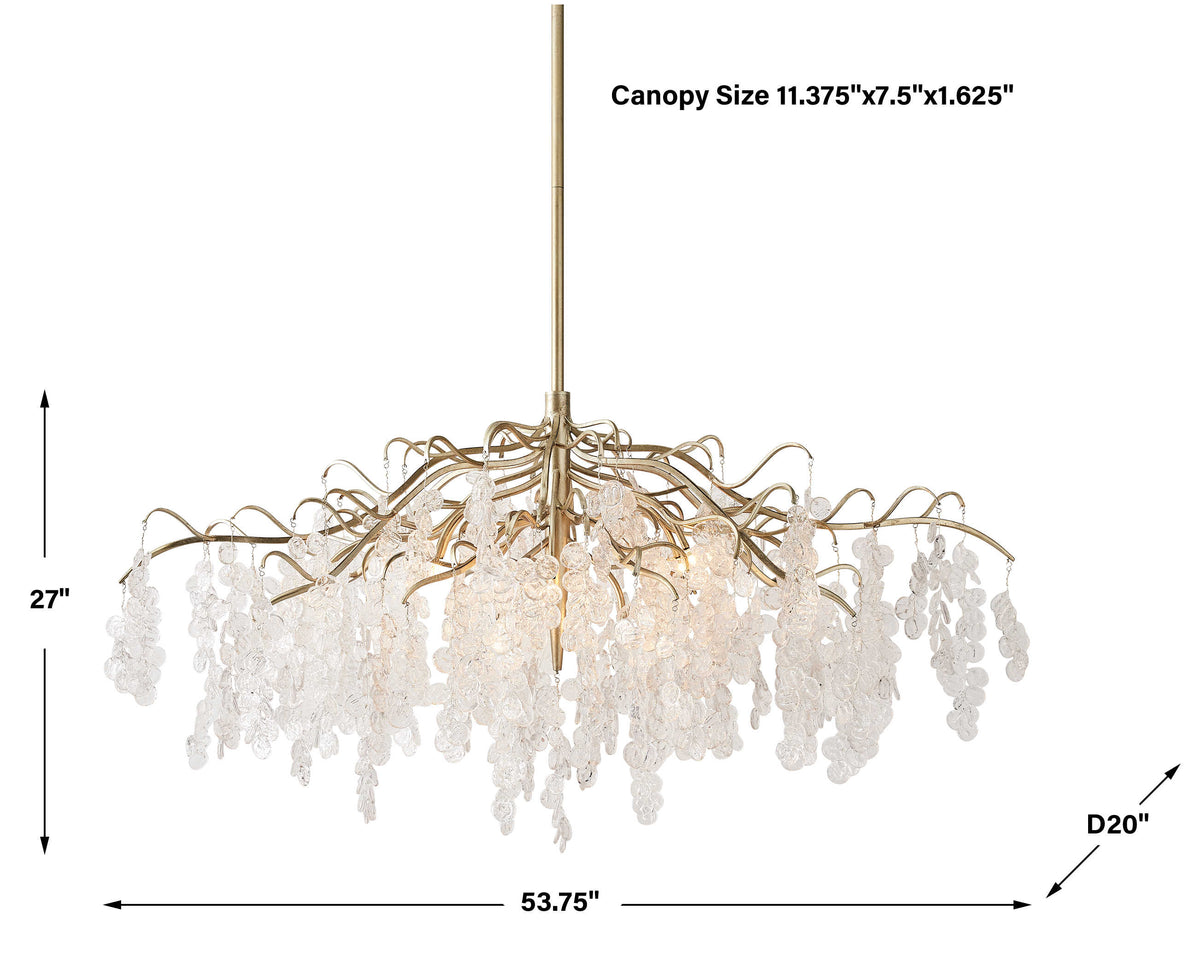 Boreas Silver Champagne Chandelier (Available in 2 Sizes)