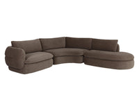 Oressa Brown Modular Corner Chair