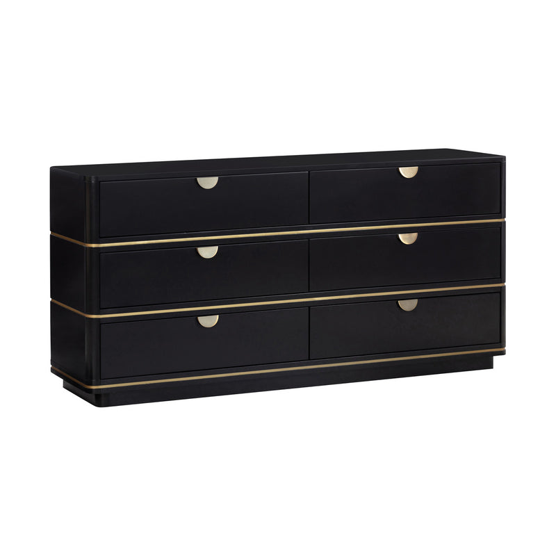 luxury black dresser Zayne Black Dresser