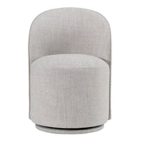 Bridget Modern Light Grey Swivel Dining Chair