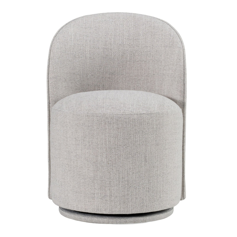 Bridget Modern Light Grey Swivel Dining Chair