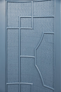 Cove 58" Capri Blue Rattan Overlay Cabinet