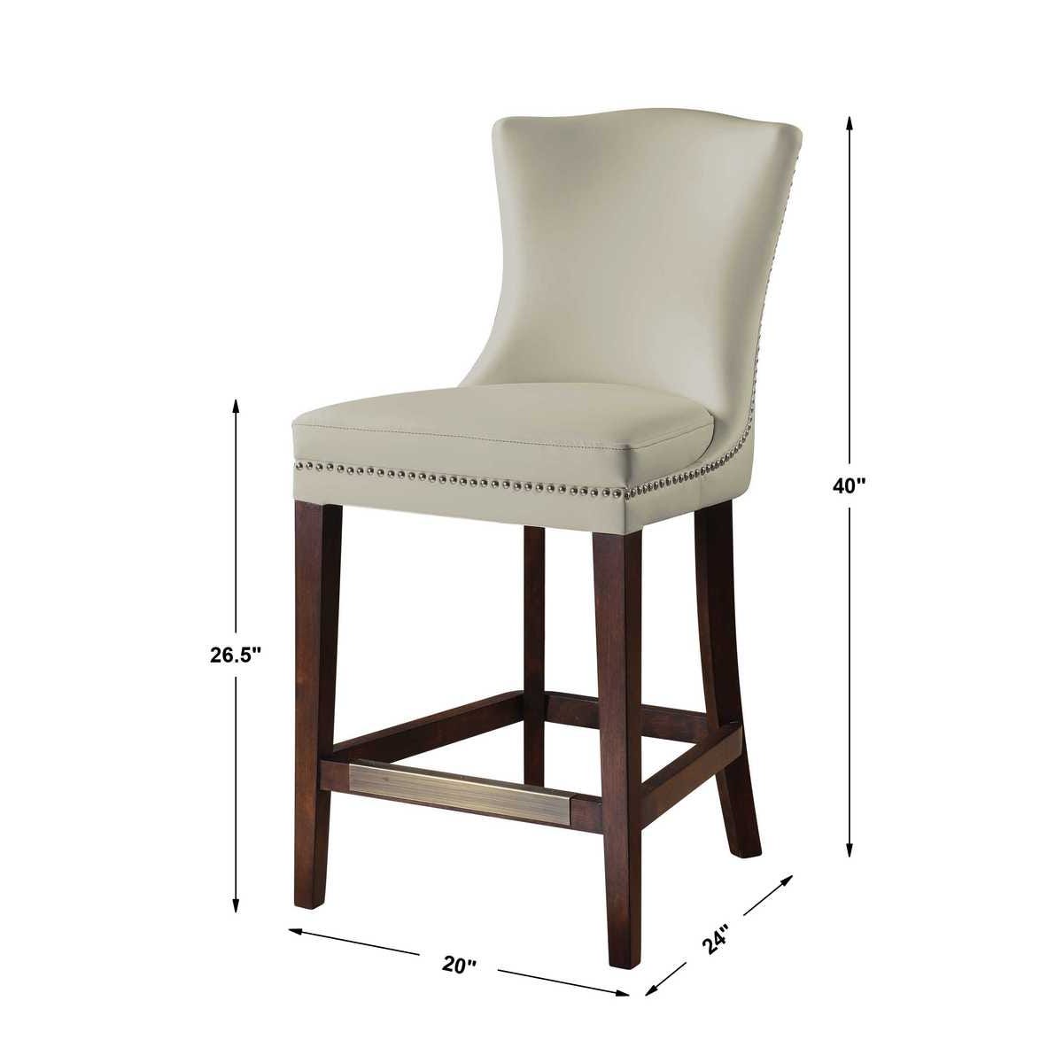Drea Faux Leather Counter Stool