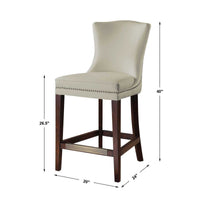 Drea Faux Leather Counter Stool