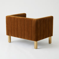 Perfectly Timeless Cognac Velvet Chair