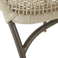 Enzo Buff Plain Weave Outdoor Dining Chair