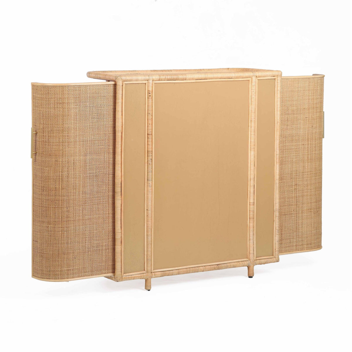 Elara Natural Rattan Bar Cabinet