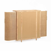 Elara Natural Rattan Bar Cabinet