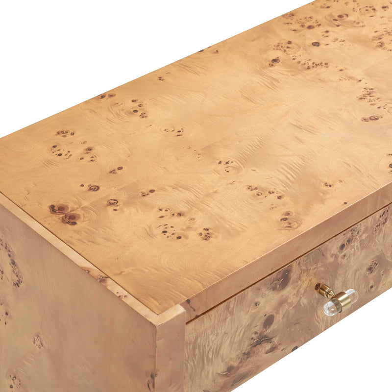 Ada 54" Honey Burl Console Table