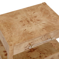 Ada Honey Burl Nightstand
