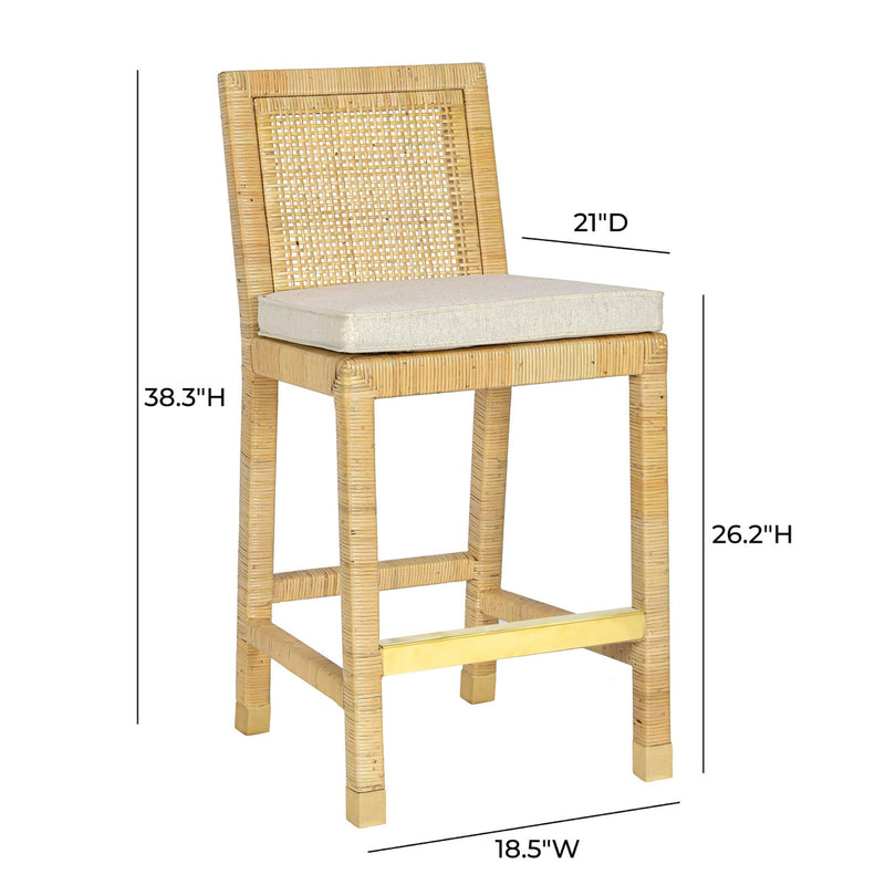 Eden Cream Lining Counter Chair