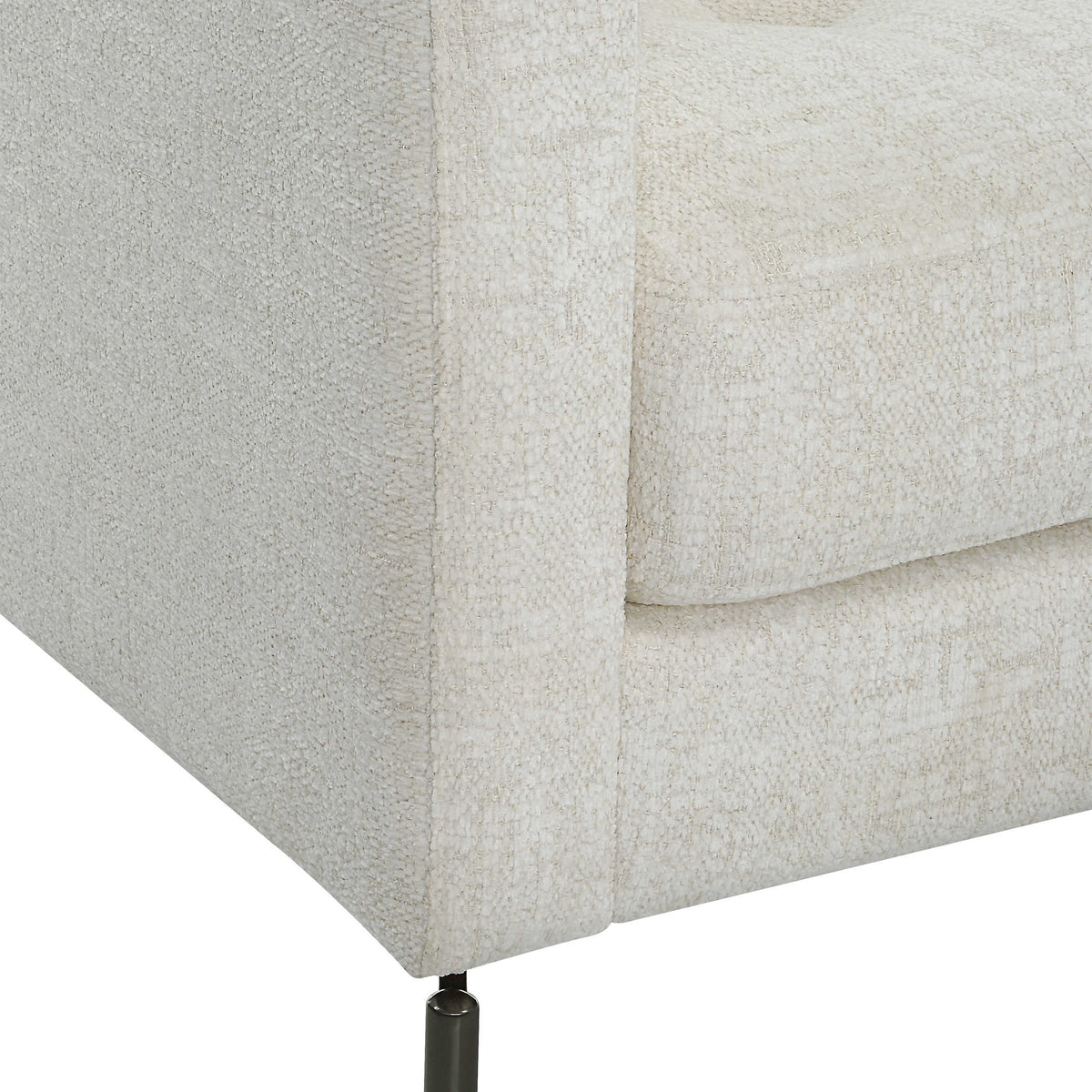 Allegra Ivory Chenille Accent Chair