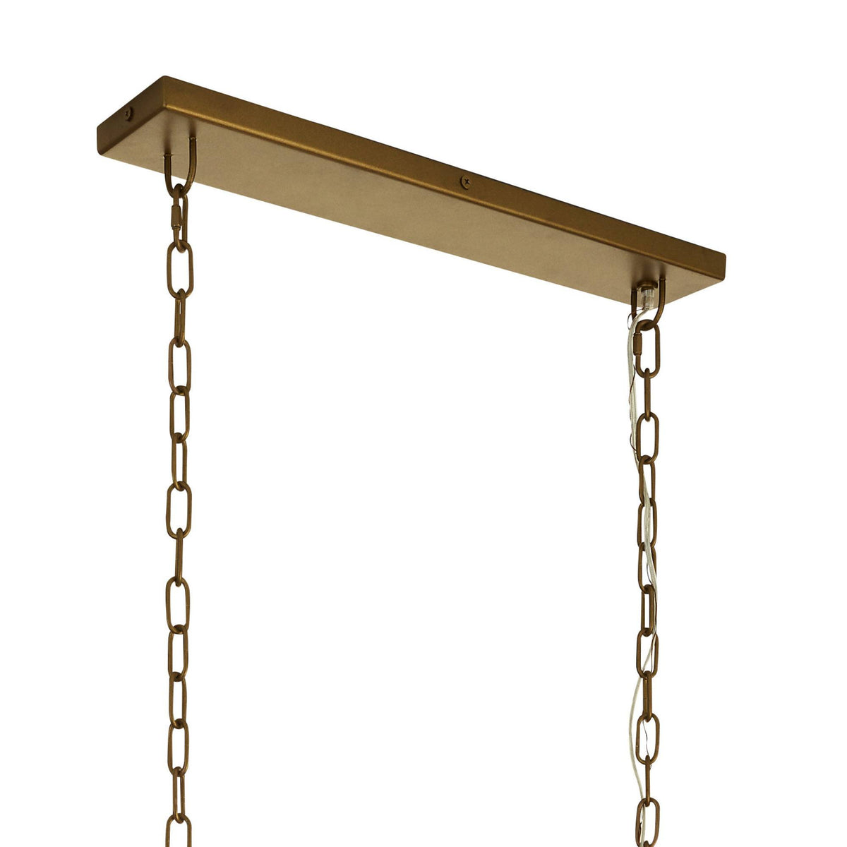 Ova 38.5" Antique Brass Multi-Drop Chandelier
