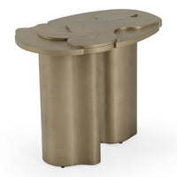 Meline Modern Antique Brass Nesting Coffee Table Set