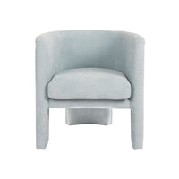 Georgina Chenille Light Blue Accent Chair
