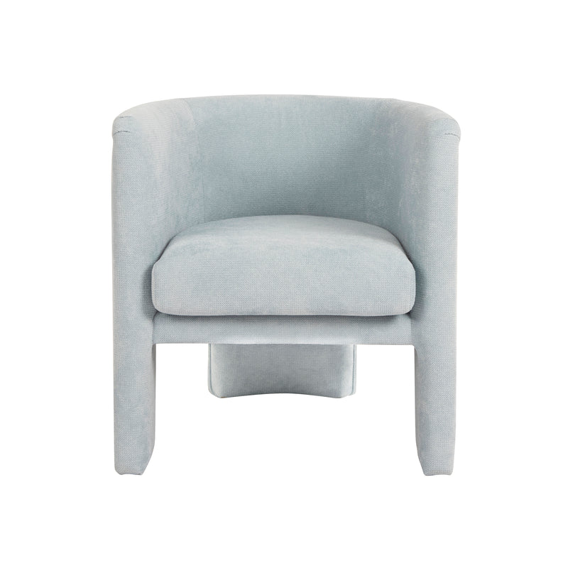 Georgina Chenille Light Blue Accent Chair