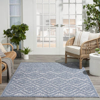 Aericka Indoor/Outdoor Blue Denim Area Rug - Elegance Collection