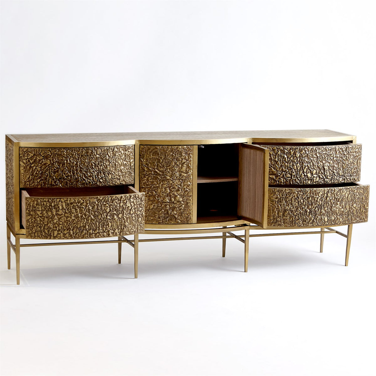 Tonya 73" Brass/Bronze Cabinet