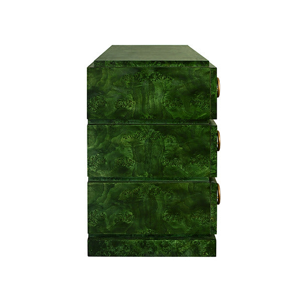 Blair 42" Emerald Burl Wood Chest/Cabinet
