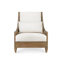 Aspen Driftwood Linen Accent Chair
