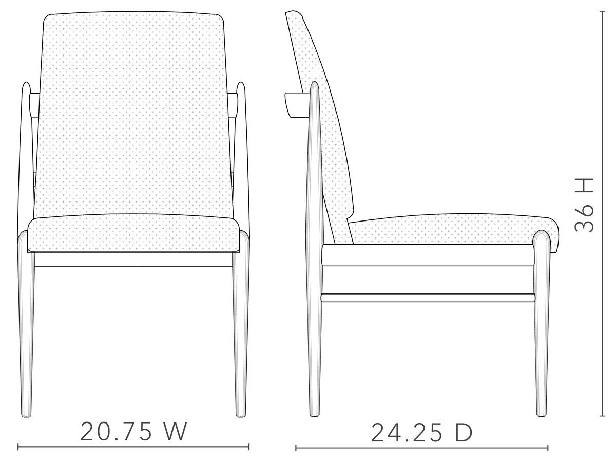Georgia Woven Textured Boucle & Oak Driftwood Side Chair (Set of 2)