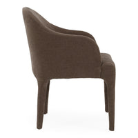 Nicolle Modern Brown Upholstered Dining Chair