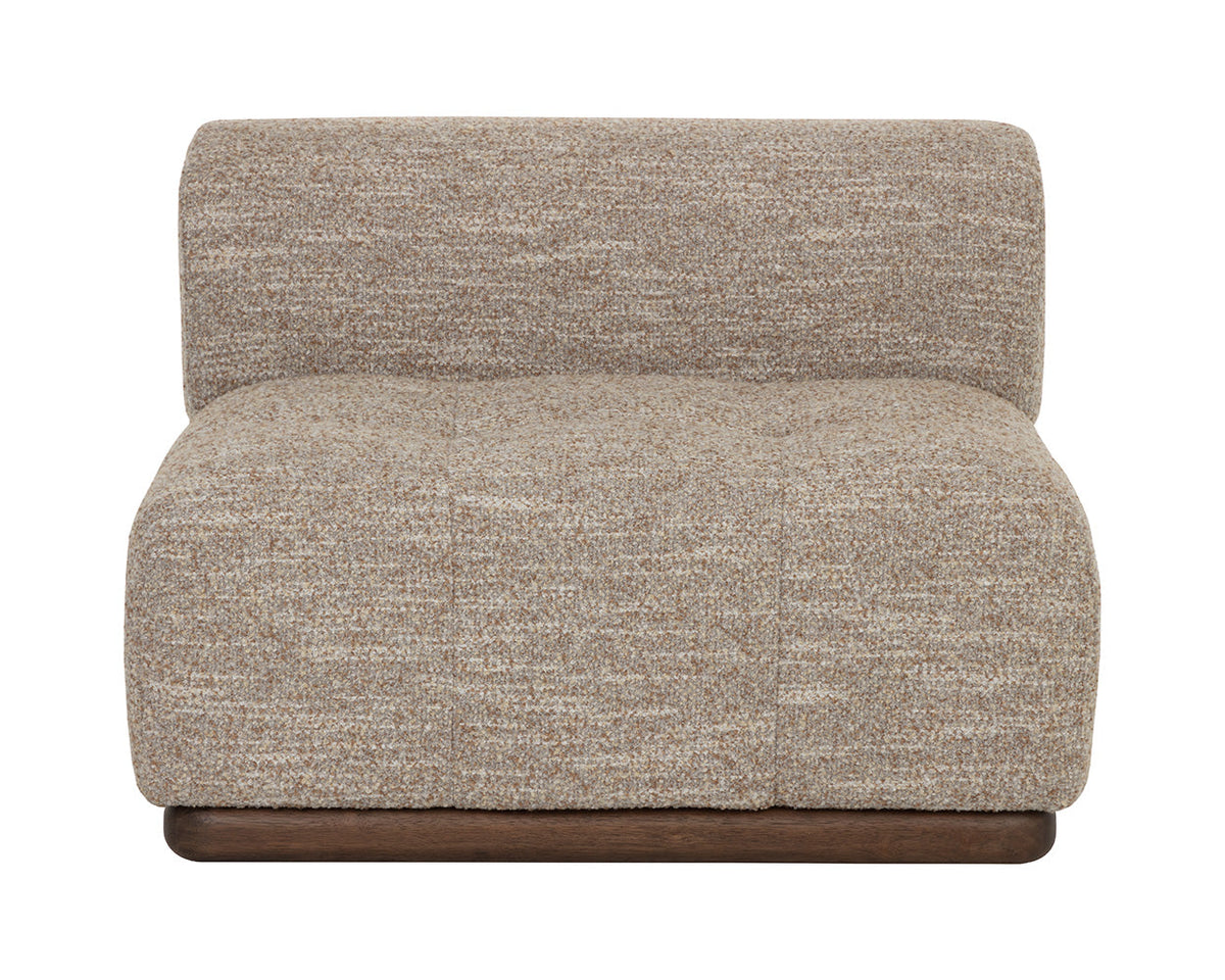 Mallo Dusty Greige Modular Corner Armless Chair