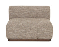 Mallo Dusty Greige Modular Corner Armless Chair