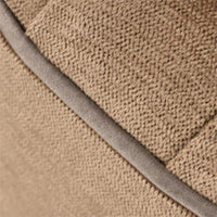 Maddie Adorned Ottoman with Nickel Accent Base