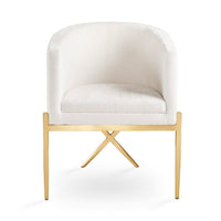 Mariel Cream Linen Accent Chair