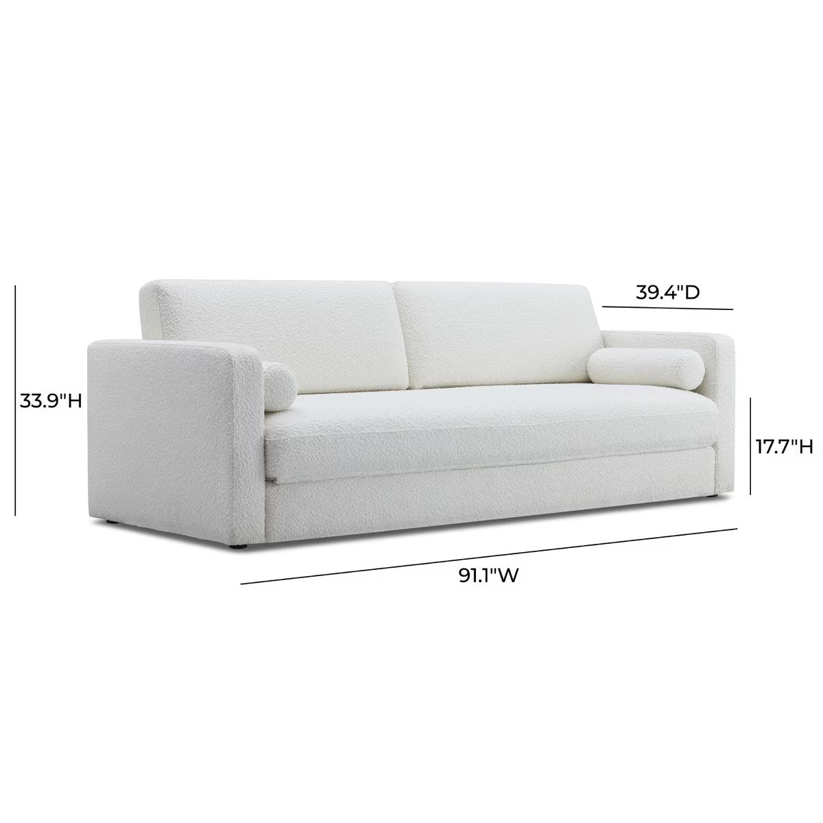 Ryan Cream Boucle Sofa Bed