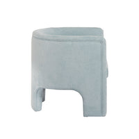 Georgina Chenille Light Blue Accent Chair