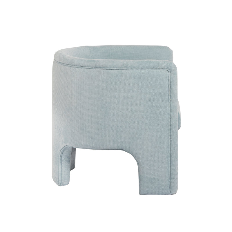 Georgina Chenille Light Blue Accent Chair