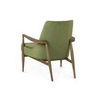 Livia Forest Green Velvet Accent Chair