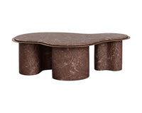 Isola 55" Faux Marble Concrete Indoor Outdoor Coffee Table