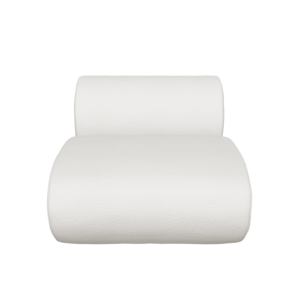 Nimbus Cream Performance Fabric Indoor/Outdoor Modular Armless Chair