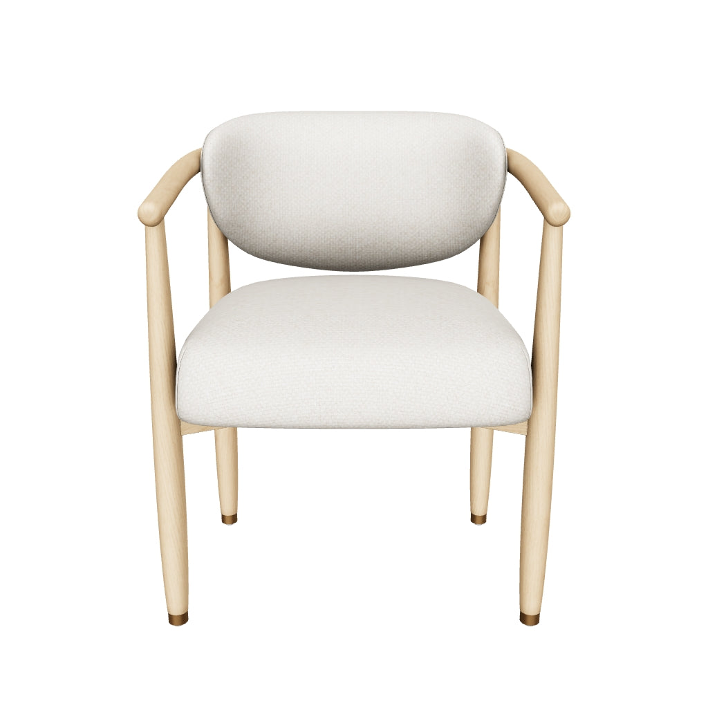 Sigrid Oatmeal Upholstered Oak Dining Chair