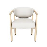 Sigrid Oatmeal Upholstered Oak Dining Chair