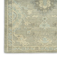 Georgia Grey Blue Hand Loomed Wool Area Rug