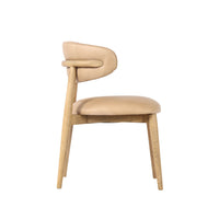 Rowan Nude Leather Dining Chair