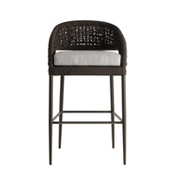 Juri Outdoor Charcoal Brown Bar Stool