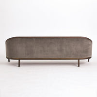 Viktoria 95.75" Tailored Sleek Pinstripe Sofa