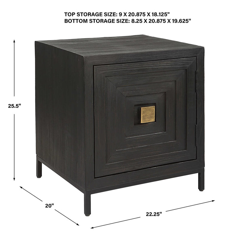 Bennett Black Cabinet