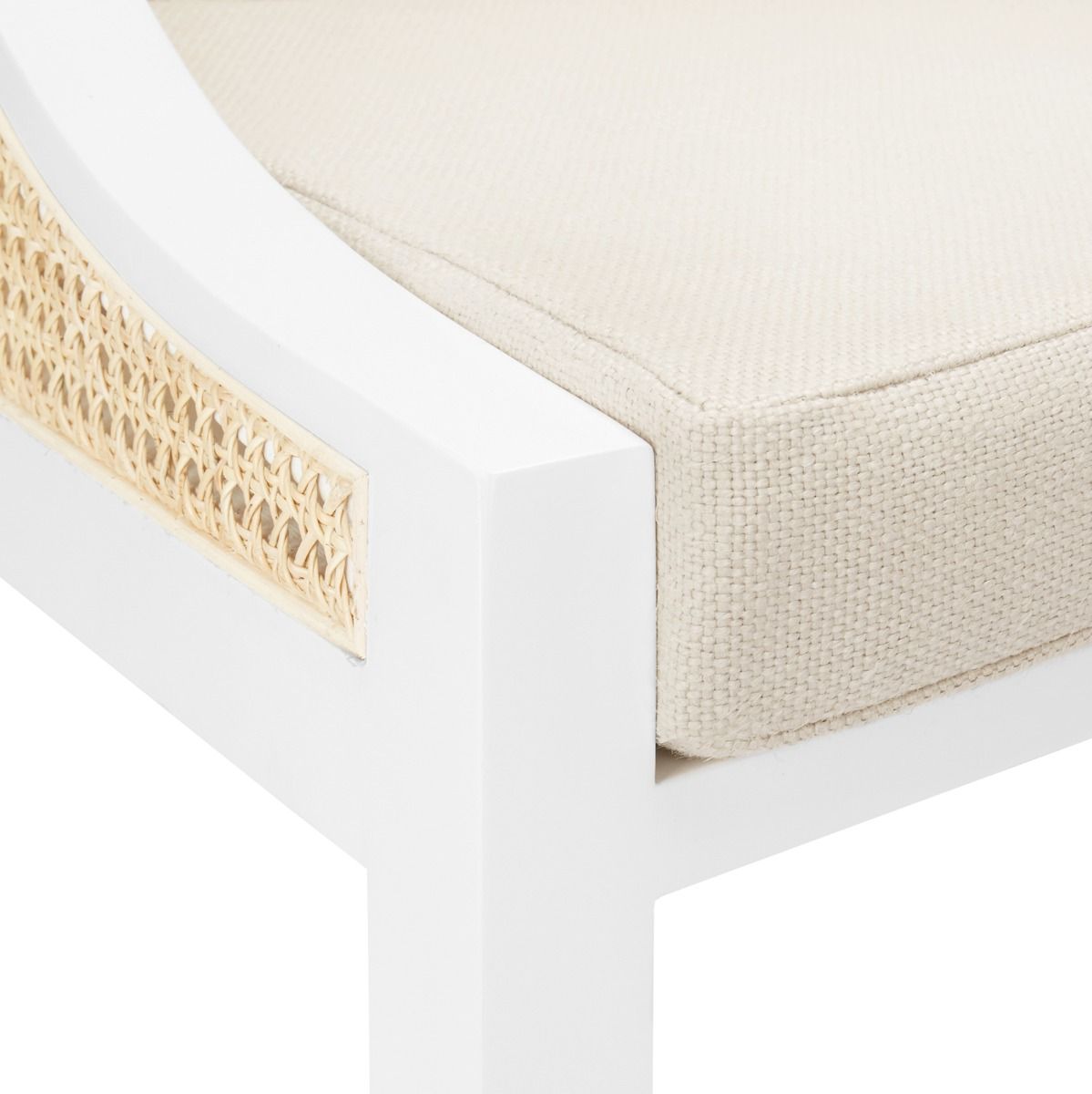 Aspen White Linen Chair