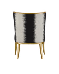 Garson Gold & Fresh Fine Linen Accent Chair
