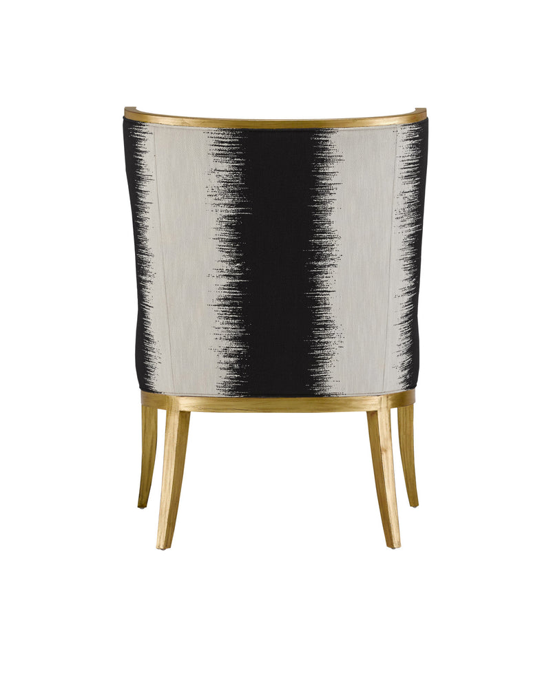 Garson Gold & Fresh Fine Linen Accent Chair