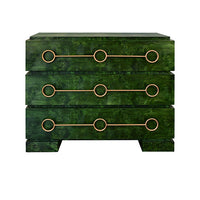 Blair 42" Emerald Burl Wood Chest/Cabinet